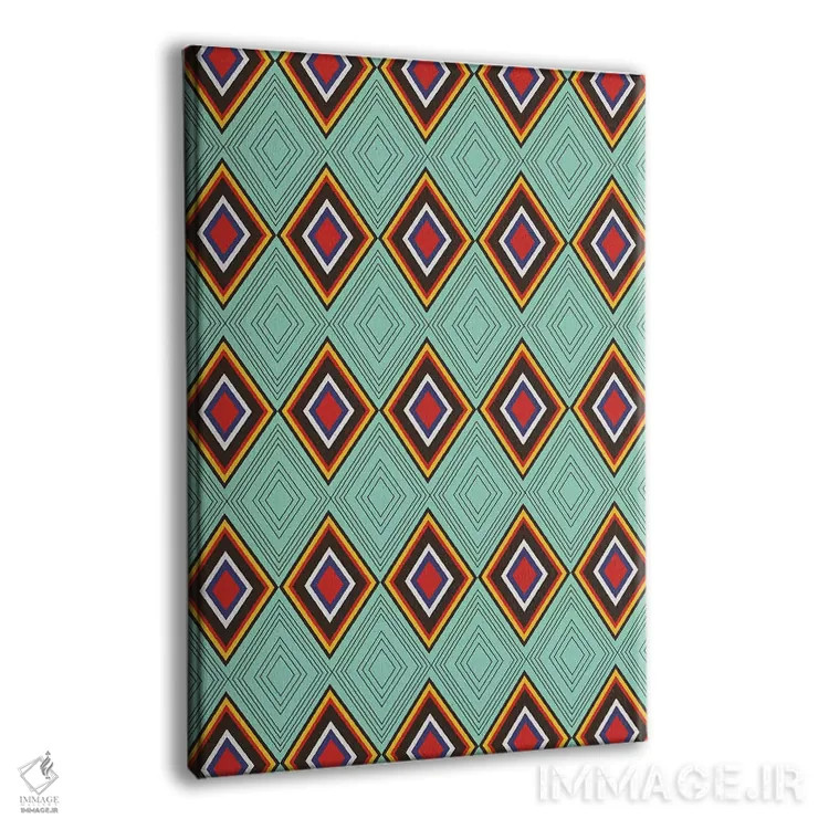 تابلو انتزاعی قبیله ای ۱۰ اثر سوزانا پاز - نمای پرسپکتیو محصول