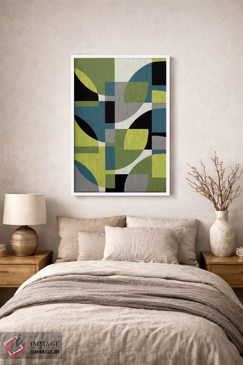 تابلو انتزاعی تکه ها ۴ اثر سوزانا پاز - D1W