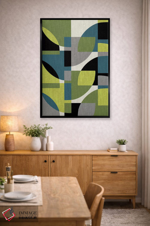 تابلو انتزاعی تکه ها ۴ اثر سوزانا پاز - D5B