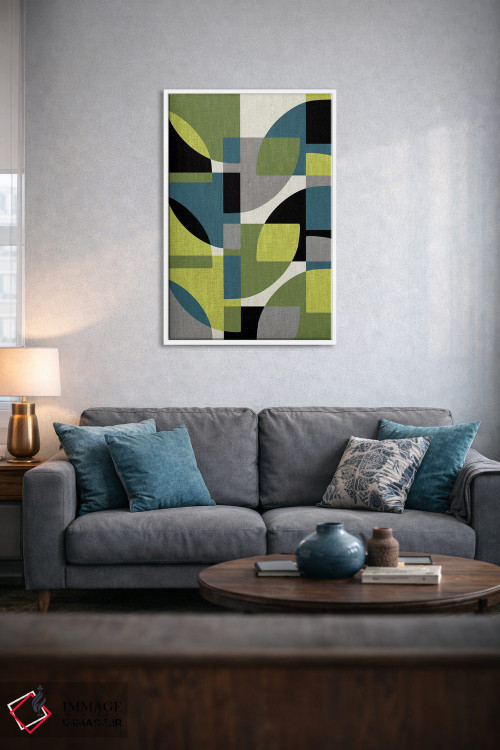 تابلو انتزاعی تکه ها ۴ اثر سوزانا پاز - D4W