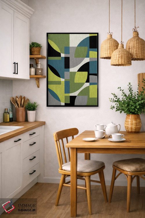 تابلو انتزاعی تکه ها ۴ اثر سوزانا پاز - D6B