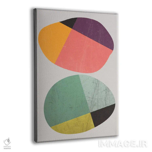 تابلو مینیمال سنگ ها ۱ اثر سوزانا پاز - نمای پرسپکتیو محصول