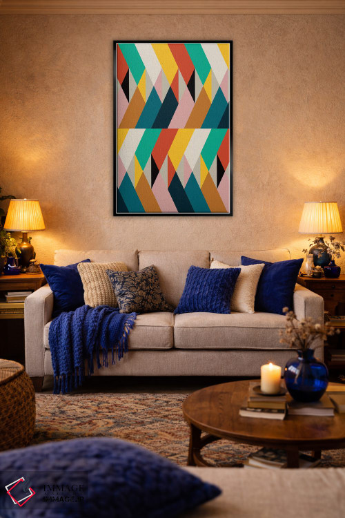 تابلو انتزاعی تکه ها ۸ اثر سوزانا پاز - D3B