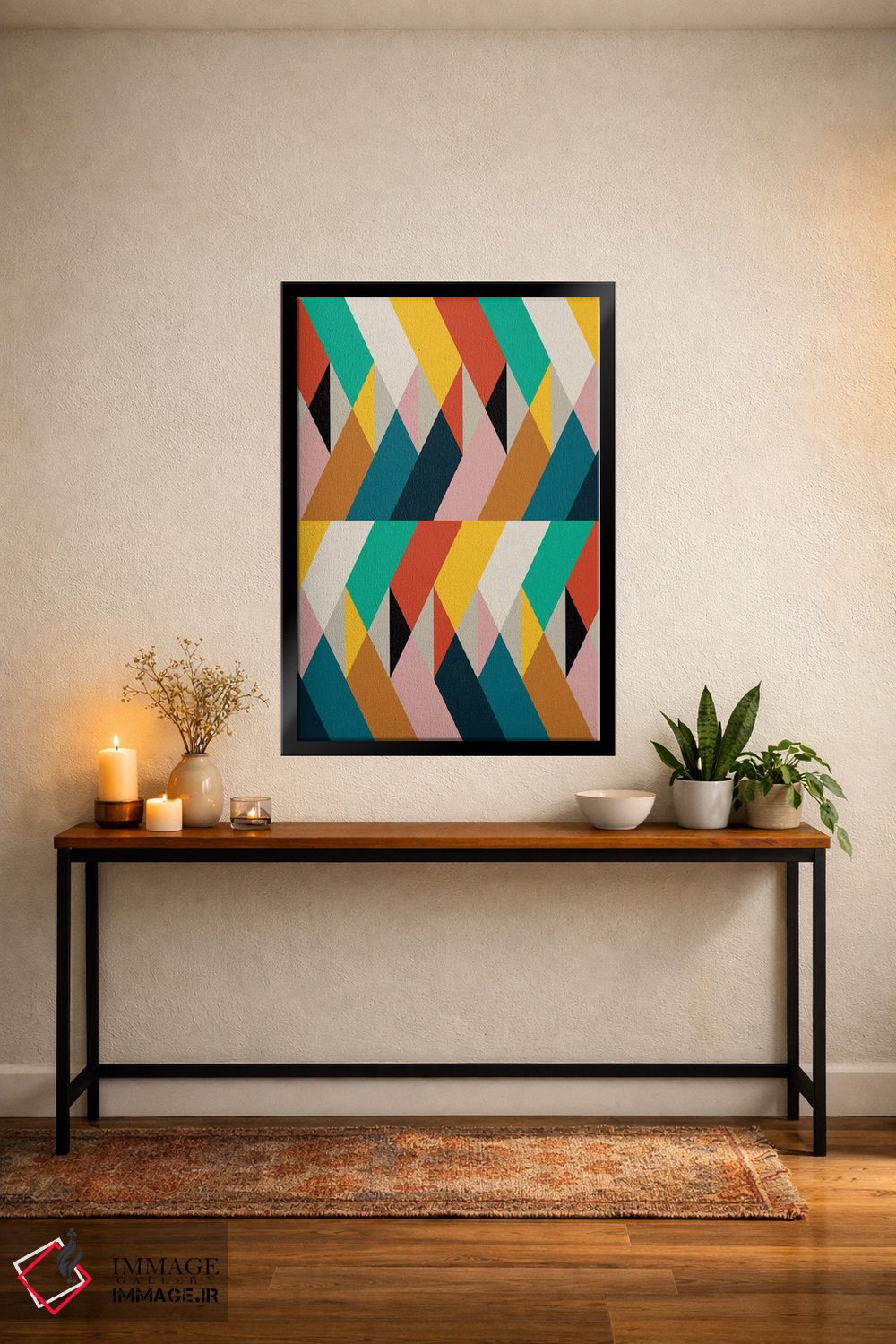 تابلو انتزاعی تکه ها ۸ اثر سوزانا پاز - D4B