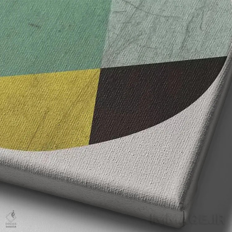 تابلو مینیمال سنگ ها ۱ اثر سوزانا پاز - نمای نزدیک بافت بوم