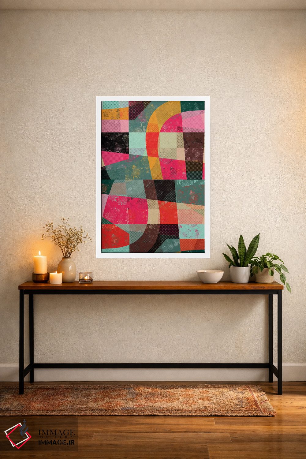 تابلو انتزاعی تکه ها ۱۰ اثر سوزانا پاز - D2W