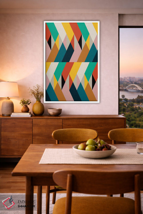 تابلو انتزاعی تکه ها ۸ اثر سوزانا پاز - D5W