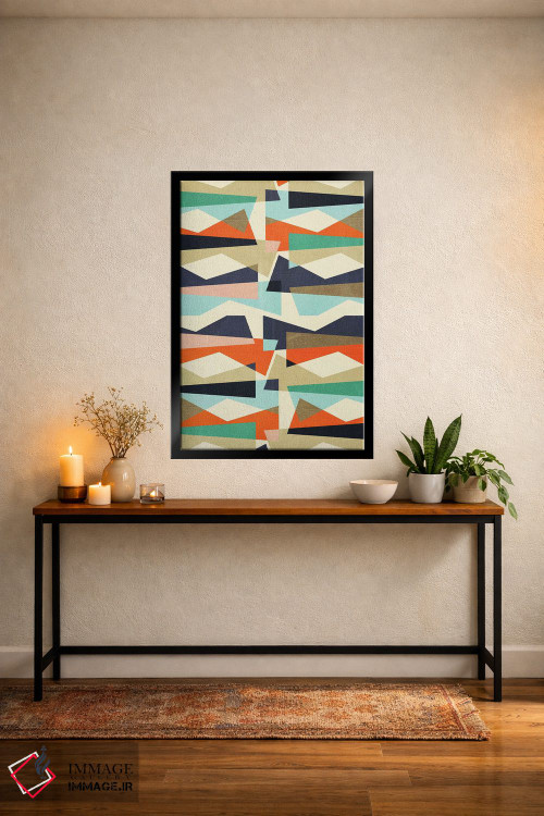 تابلو انتزاعی تکه ها ۵ اثر سوزانا پاز - D4B