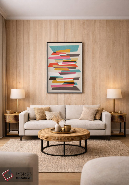 تابلو انتزاعی تکه ها ۷ اثر سوزانا پاز - D2B