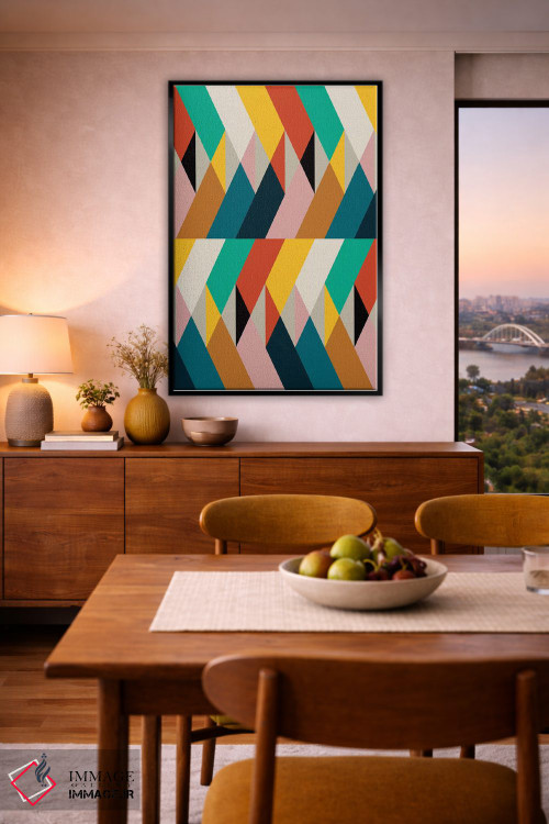 تابلو انتزاعی تکه ها ۸ اثر سوزانا پاز - D6B