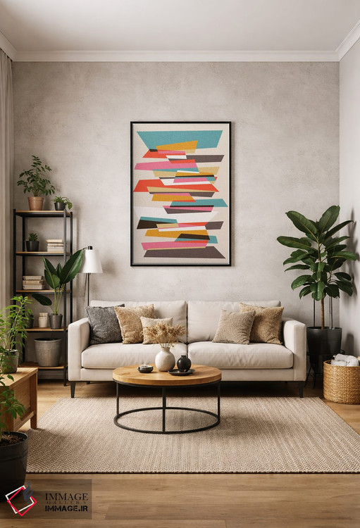 تابلو انتزاعی تکه ها ۷ اثر سوزانا پاز - D1B