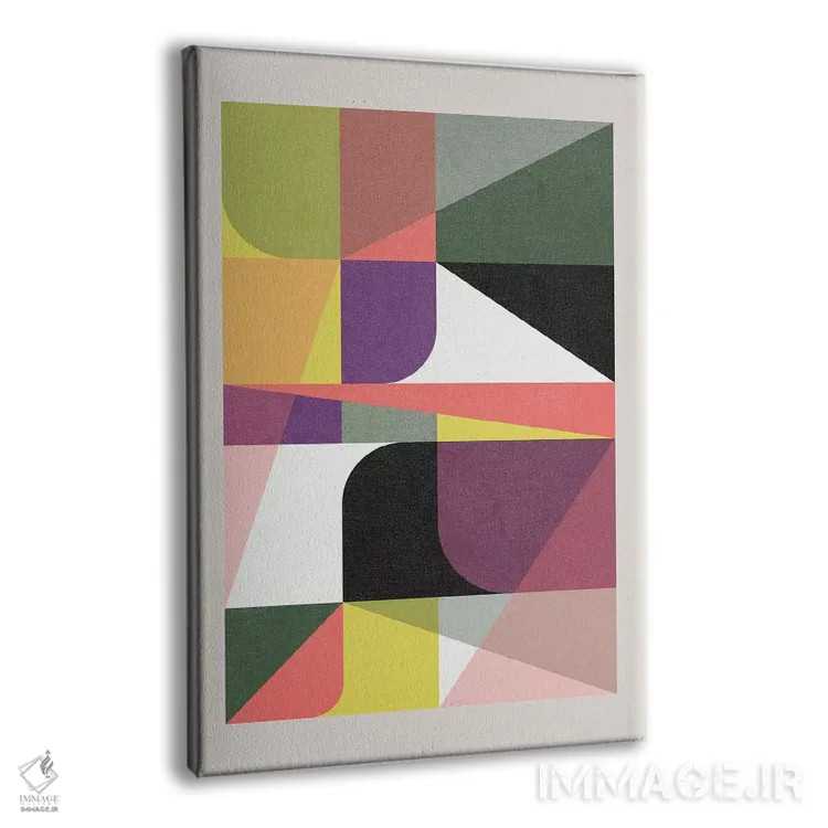 تابلو انتزاعی گرافیک شماره ۱۰ اثر سوزانا پاز - نمای پرسپکتیو محصول