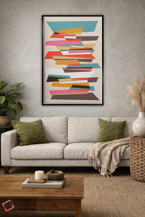 تابلو انتزاعی تکه ها ۷ اثر سوزانا پاز - D3B