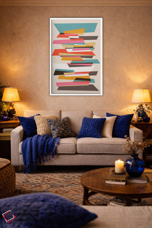 تابلو انتزاعی تکه ها ۷ اثر سوزانا پاز - D5W