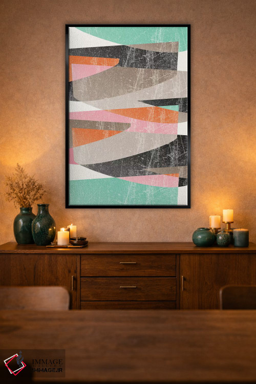 تابلو انتزاعی تکه ها ۱۱ اثر سوزانا پاز - D1B