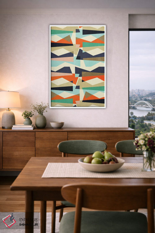 تابلو انتزاعی تکه ها ۵ اثر سوزانا پاز - D6W