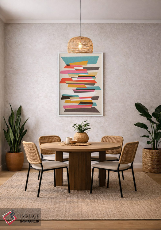 تابلو انتزاعی تکه ها ۷ اثر سوزانا پاز - D4W