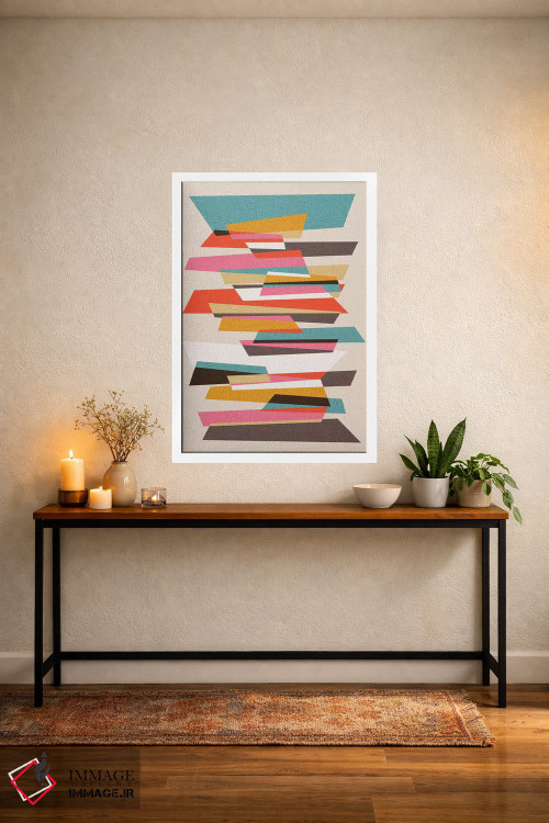 تابلو انتزاعی تکه ها ۷ اثر سوزانا پاز - D6W