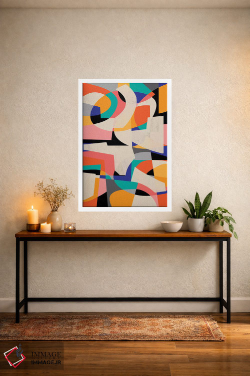 تابلو انتزاعی ضربه رنگی ۳ اثر سوزانا پاز - D1W