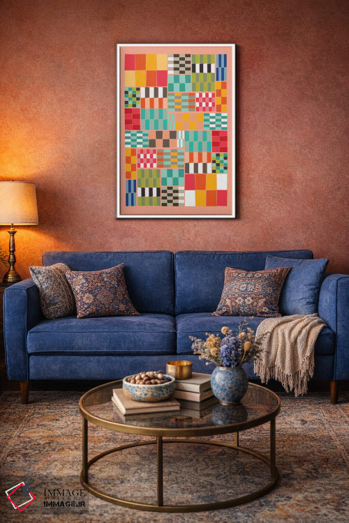 تابلو انتزاعی ضربه رنگی ۲ اثر سوزانا پاز - D2W