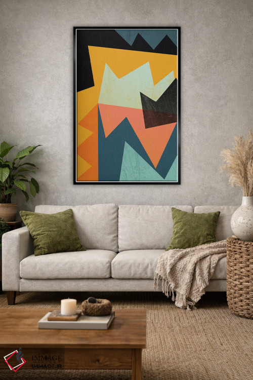 تابلو انتزاعی گرافیک ۵ اثر سوزانا پاز - D1B