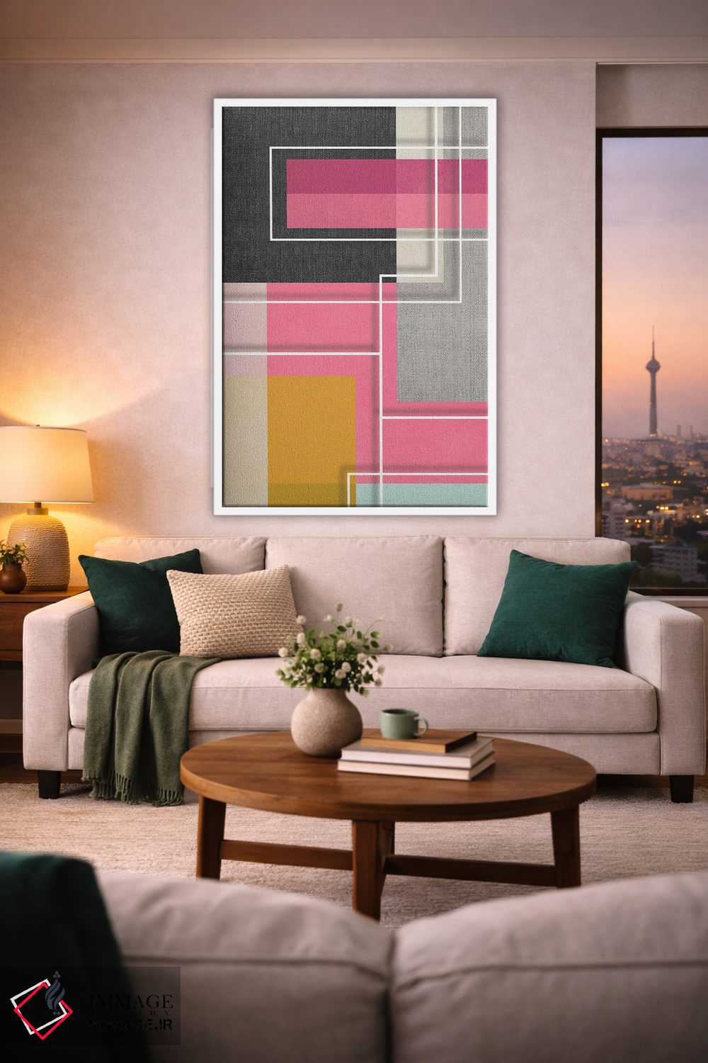 تابلو انتزاعی گرافیک ۸ اثر سوزانا پاز - D1W