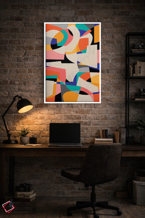 تابلو انتزاعی ضربه رنگی ۳ اثر سوزانا پاز - D2W