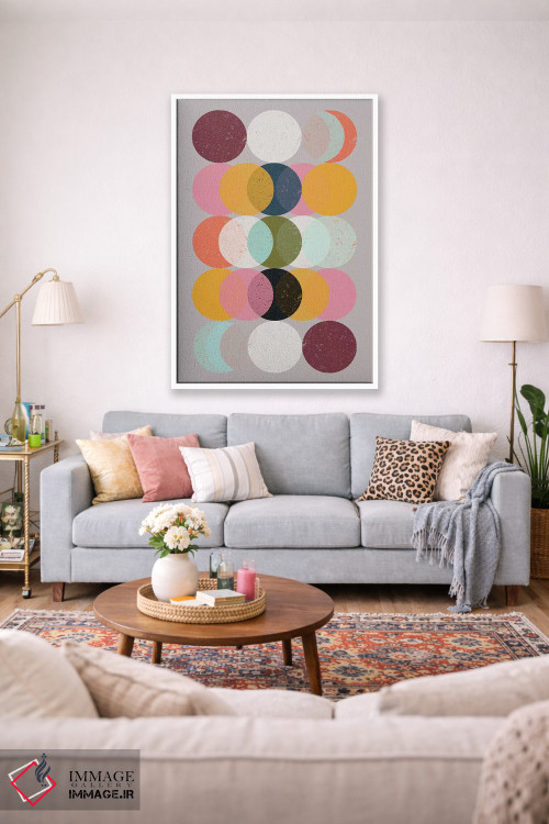 تابلو انتزاعی حالات و ماه ها اثر سوزانا پاز - D1W