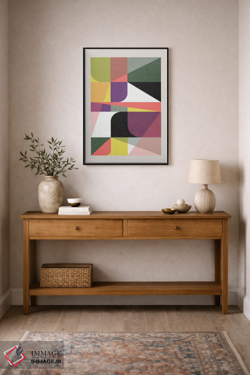 تابلو انتزاعی گرافیک شماره ۱۰ اثر سوزانا پاز - D1B