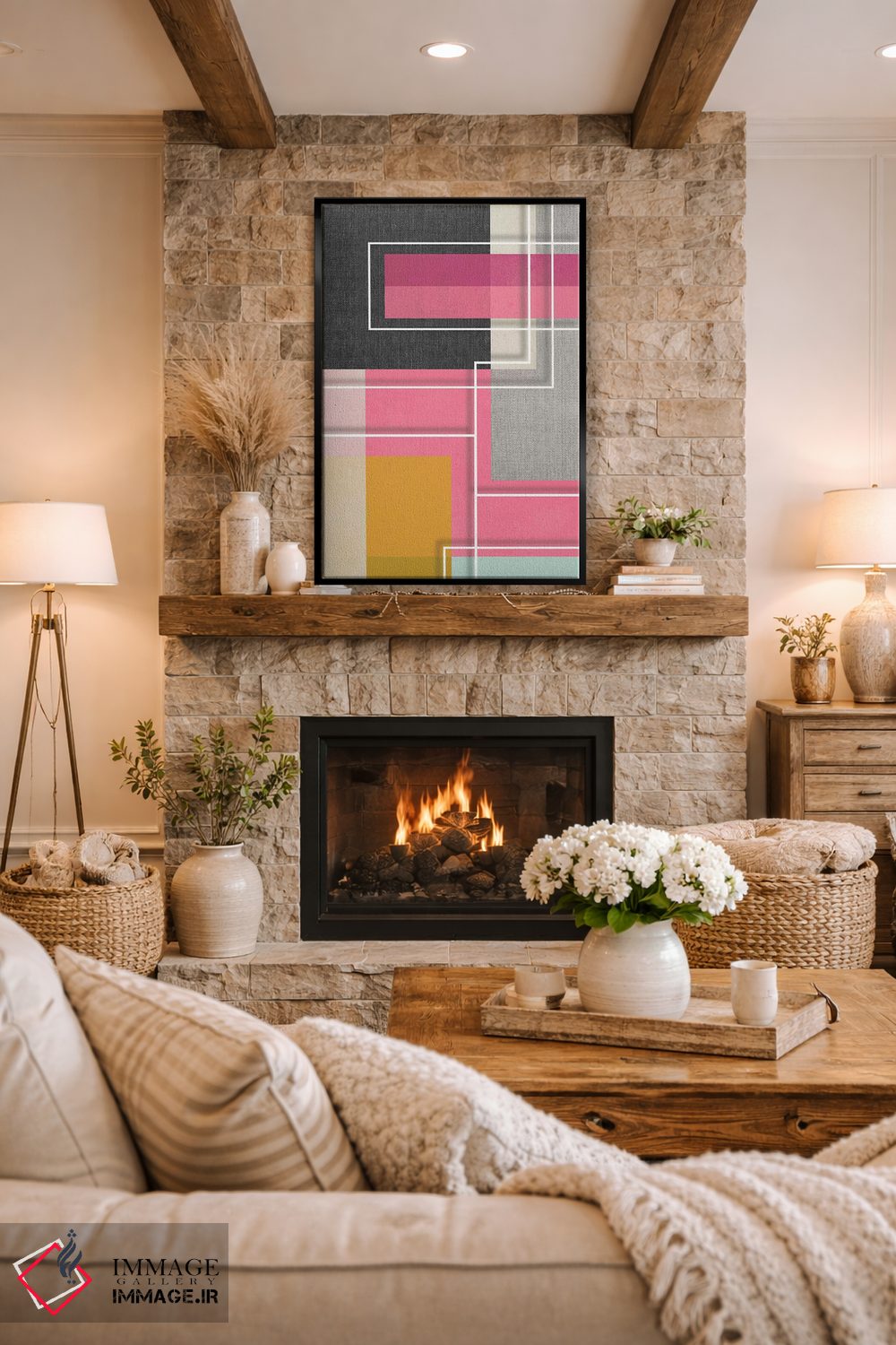 تابلو انتزاعی گرافیک ۸ اثر سوزانا پاز - D2B