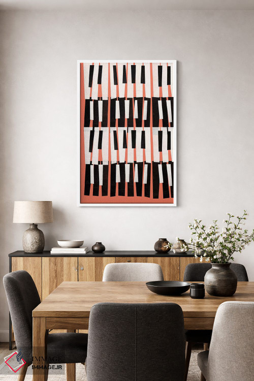 تابلو انتزاعی صدای پیانو اثر سوزانا پاز - D2W