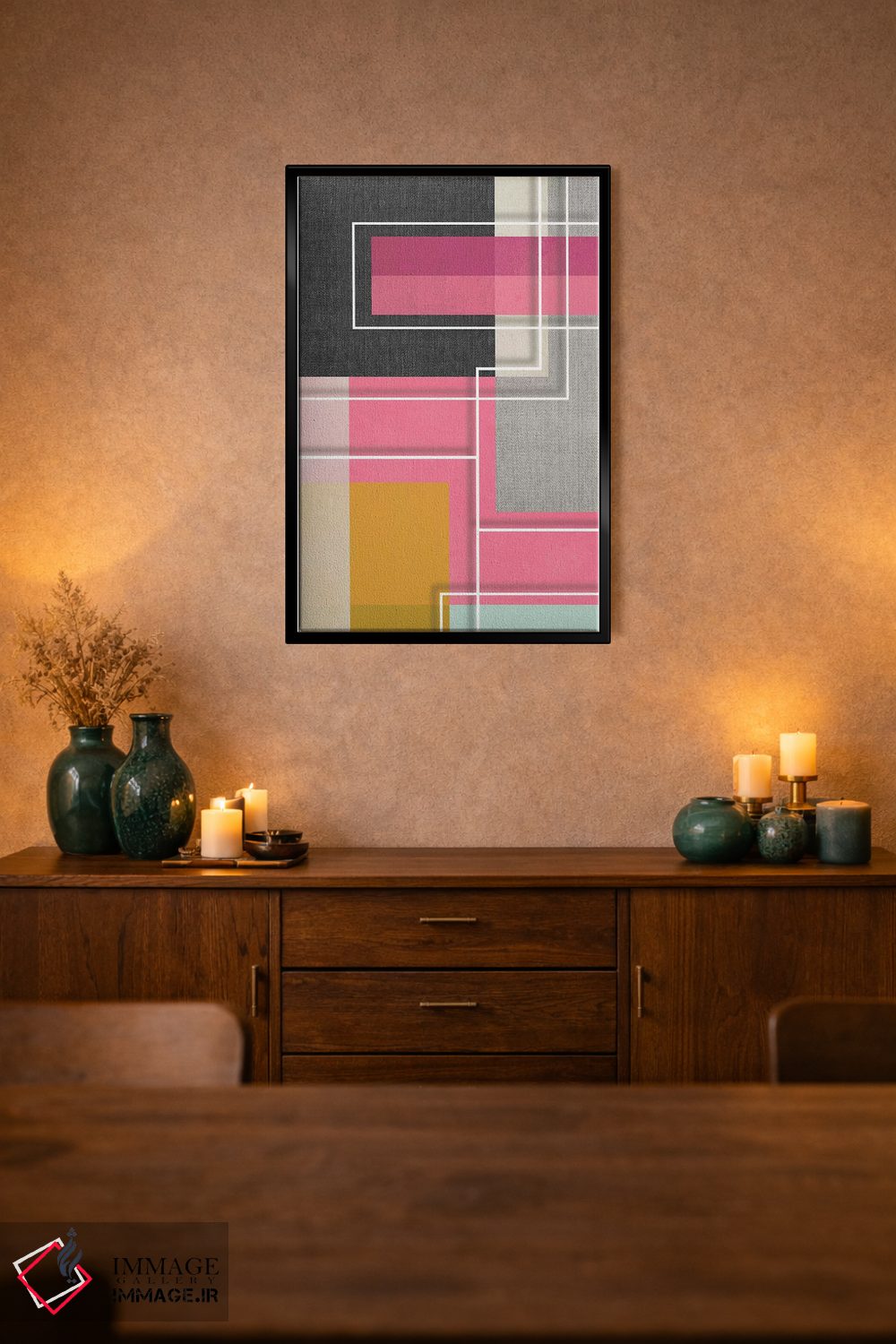 تابلو انتزاعی گرافیک ۸ اثر سوزانا پاز - D3B