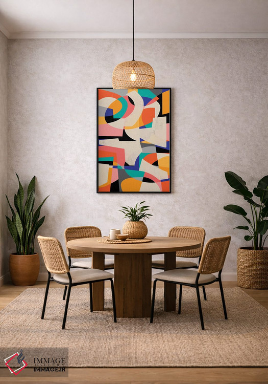 تابلو انتزاعی ضربه رنگی ۳ اثر سوزانا پاز - D4B