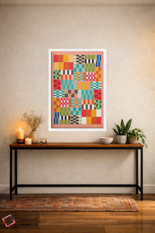 تابلو انتزاعی ضربه رنگی ۲ اثر سوزانا پاز - D3W