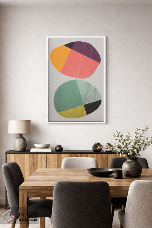 تابلو مینیمال سنگ ها ۱ اثر سوزانا پاز - D3W