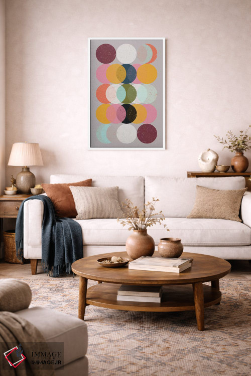 تابلو انتزاعی حالات و ماه ها اثر سوزانا پاز - D3W