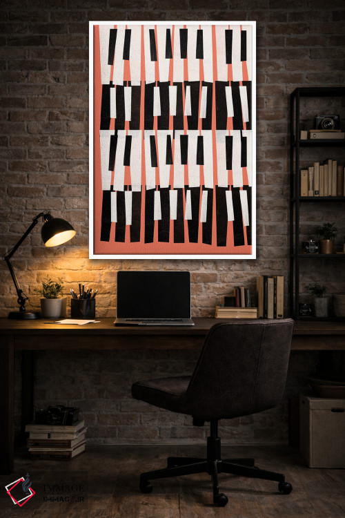 تابلو انتزاعی صدای پیانو اثر سوزانا پاز - D4W