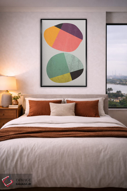 تابلو مینیمال سنگ ها ۱ اثر سوزانا پاز - D4B