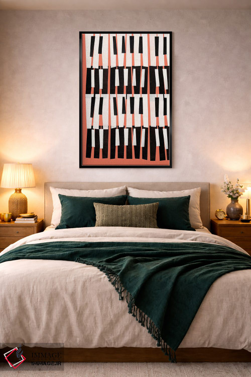 تابلو انتزاعی صدای پیانو اثر سوزانا پاز - D5B