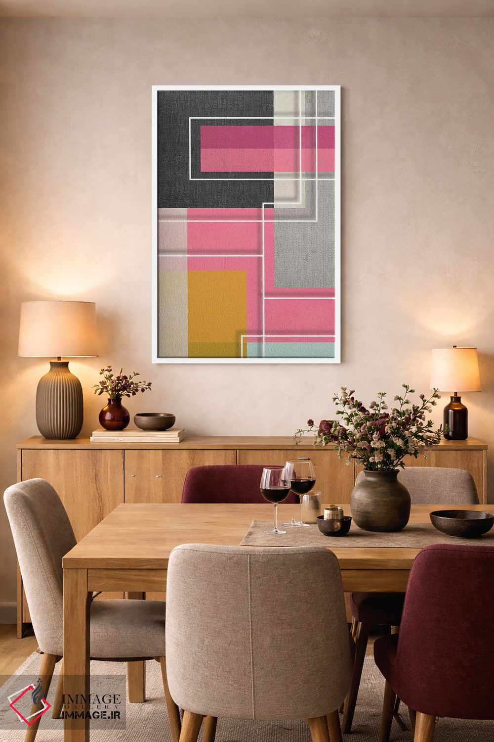 تابلو انتزاعی گرافیک ۸ اثر سوزانا پاز - D5W