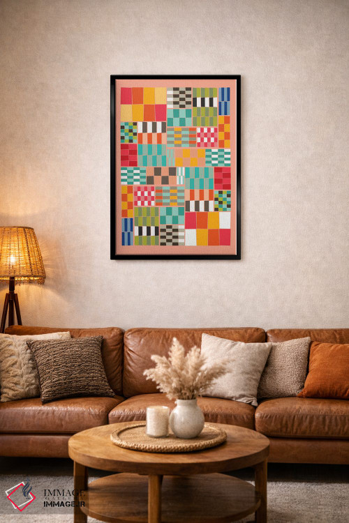 تابلو انتزاعی ضربه رنگی ۲ اثر سوزانا پاز - D4B