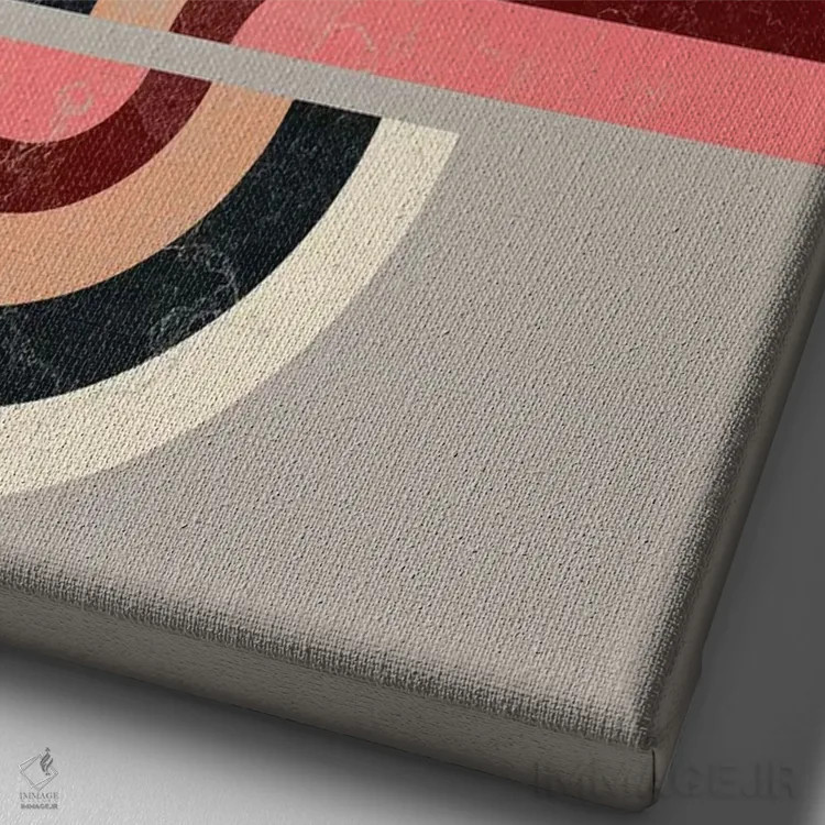 تابلو انتزاعی مسیر اثر سوزانا پاز - نمای نزدیک بافت بوم