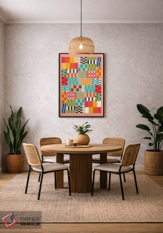 تابلو انتزاعی ضربه رنگی ۲ اثر سوزانا پاز - D5B