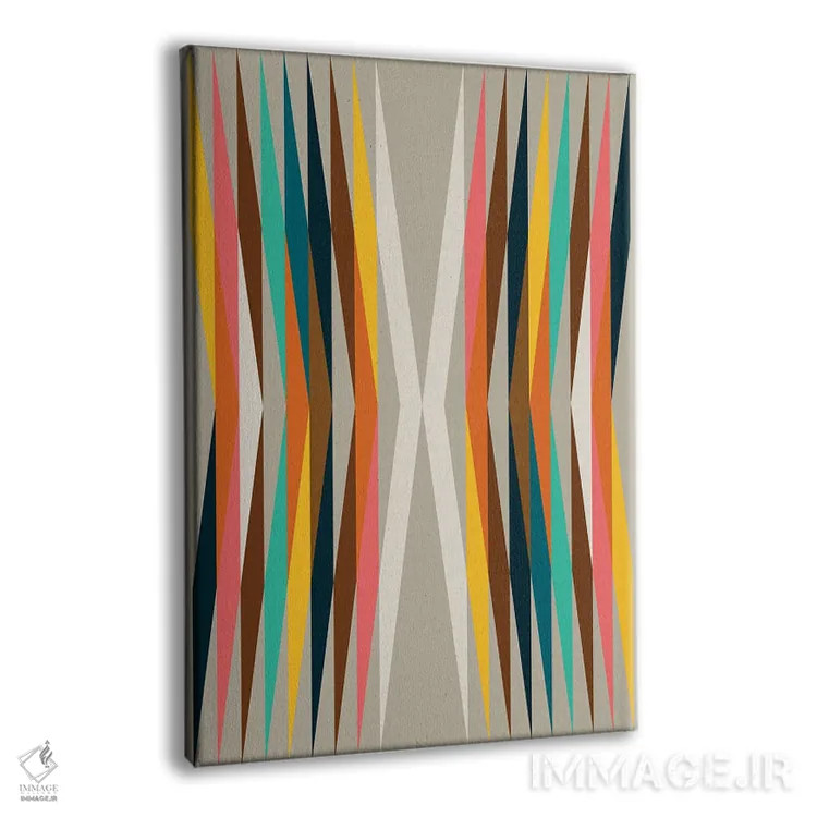 تابلو انتزاعی مکزیکا ۱ اثر سوزانا پاز - نمای پرسپکتیو محصول