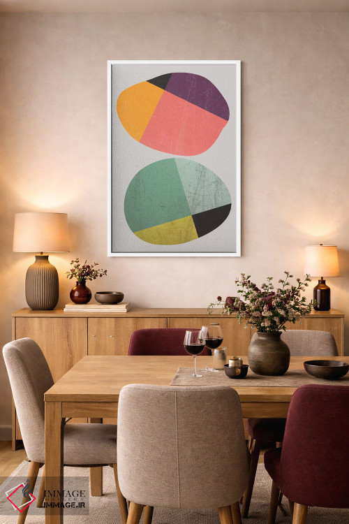 تابلو مینیمال سنگ ها ۱ اثر سوزانا پاز - D5W