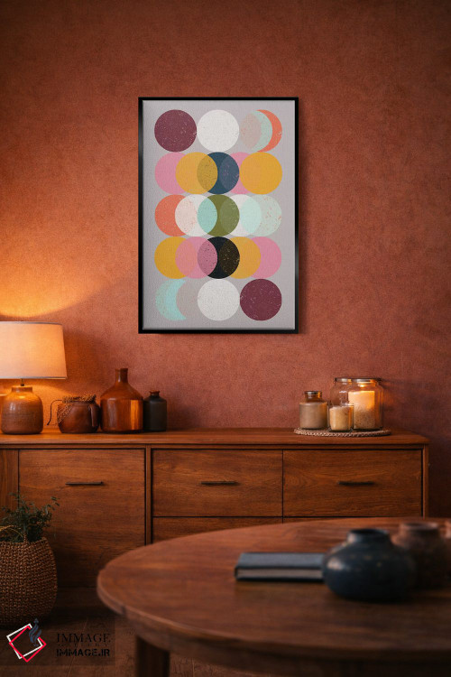 تابلو انتزاعی حالات و ماه ها اثر سوزانا پاز - D6B