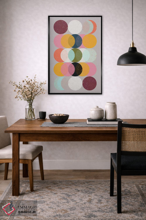 تابلو انتزاعی حالات و ماه ها اثر سوزانا پاز - D5B