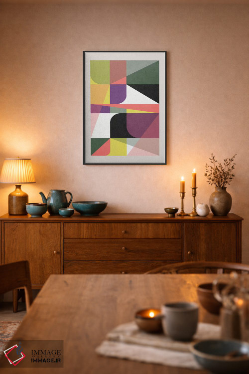 تابلو انتزاعی گرافیک شماره ۱۰ اثر سوزانا پاز - D6B