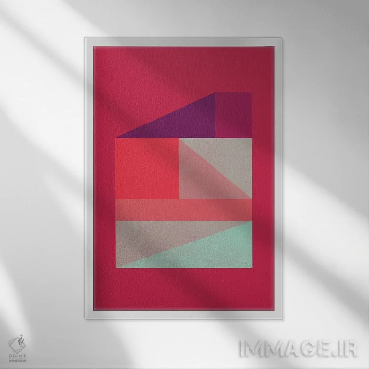 تابلو مینیمال سه تکه ۱ اثر سوزانا پاز - نمای قابدار سفید