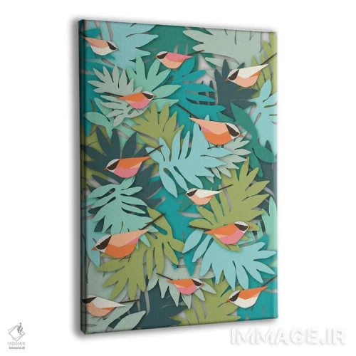 تابلو مدرن اقیانوسیه ها ۲ اثر سوزانا پاز - نمای پرسپکتیو محصول